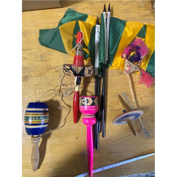 Lot Kids Agility Toys & Mini Saskatchewan Flags