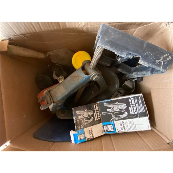 Lot Tools Flashlights, Foot Pump, Garden Hose Reel