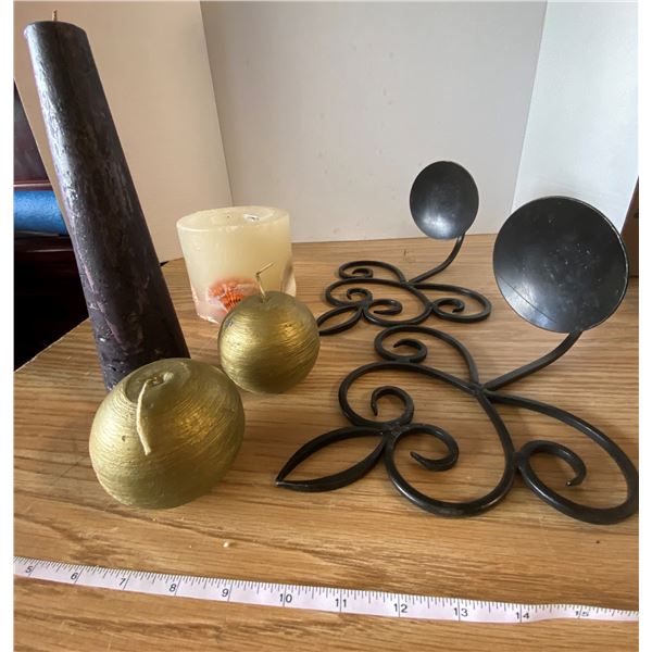 Lot Candles & Wall Hanging Candle Holders