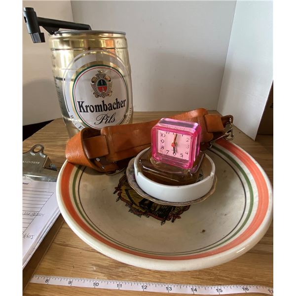 Lot Kitchen  Ashtrays, Pasta Bowl, Beer Keg,