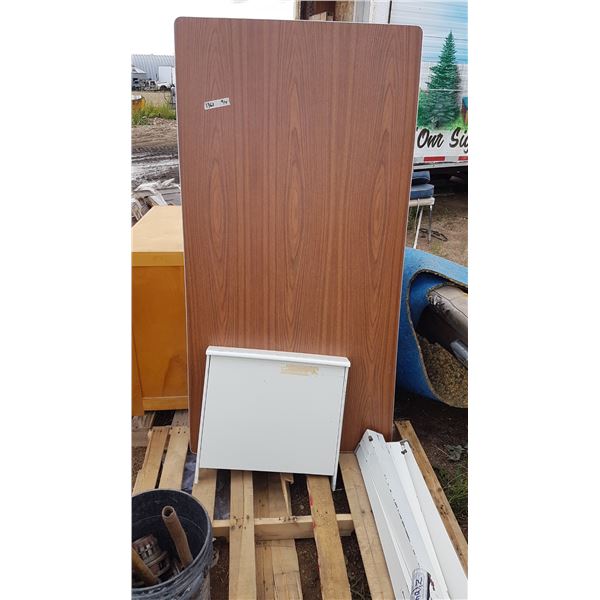 Metal Table With Legs & Drawer (Teachers Desk)