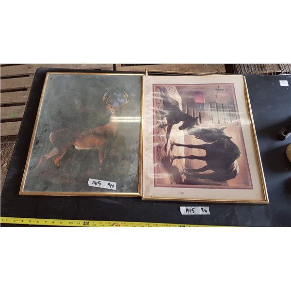 2 Wall Hangings (1 Damaged)