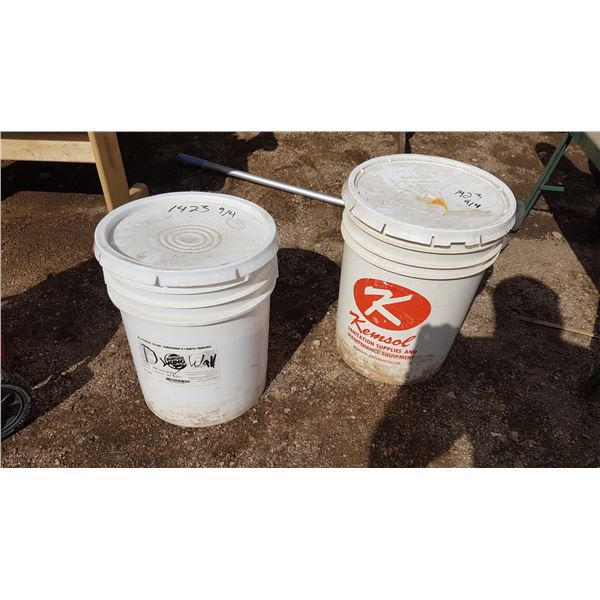 2 Pails With Contents