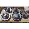 Image 1 : 5 Various Vintage Hubcaps