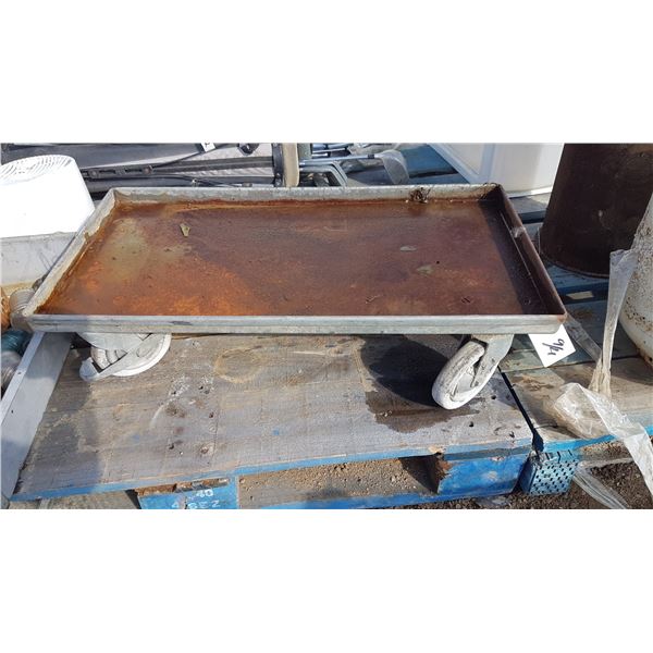 4 Wheel Metal Cart 15 X 28 Inch