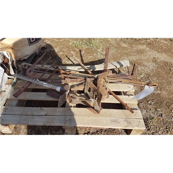 Pallet of Rustic Metal Items