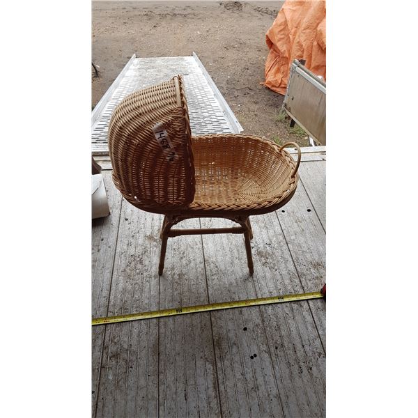 Wicker Doll Crib