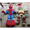 Image 1 : Spiderman & Ninja Turtle Stuffed Dolls