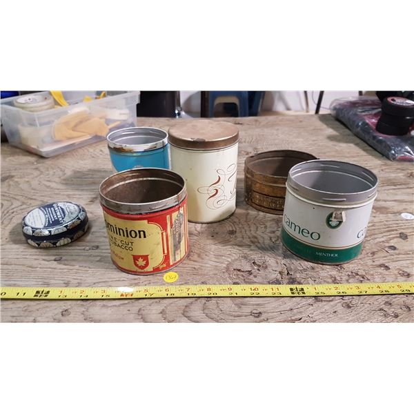 Lot Vintage Tins