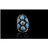 Image 2 : Navajo B. Touchine Sterling Silver Turquoise Ring