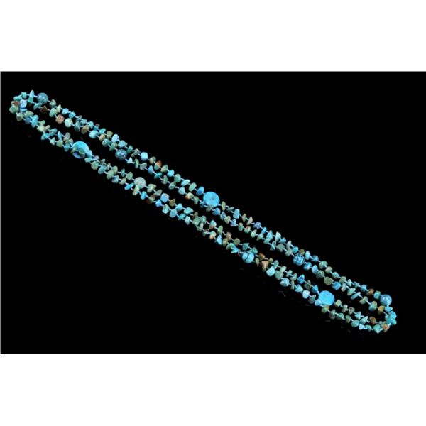 Navajo 64" Variety Turquoise Nugget Necklace
