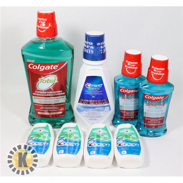BAG OF COLGATE MOUTHWASH