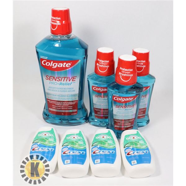 BAG OF COLGATE MOUTHWASH