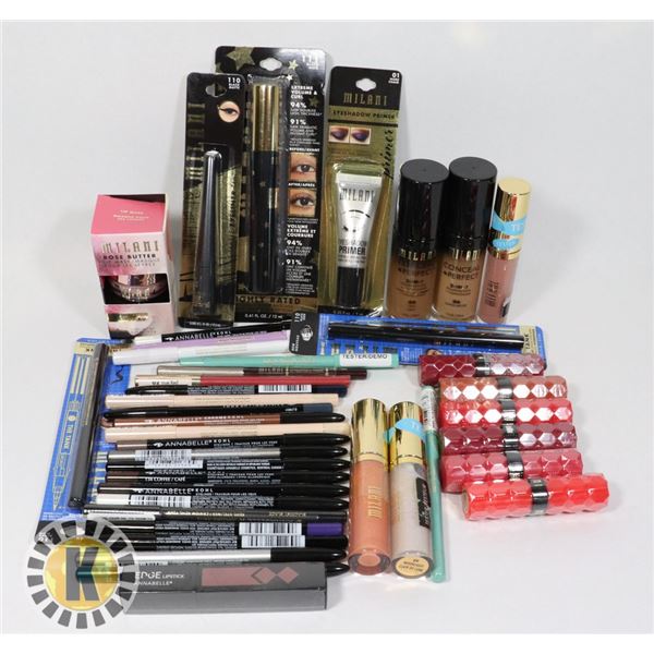 ASSORTED BAG OF MILANI MAKE UP PRODUCTS