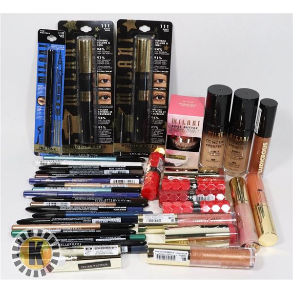 ASSORTED BAG OF MILANI MAKE UP PRODUCTS