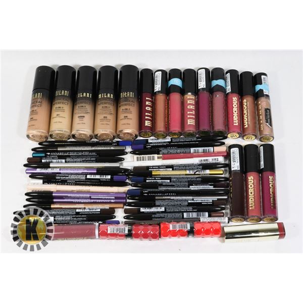 ASSORTED BAG OF MILANI MAKE UP PRODUCTS