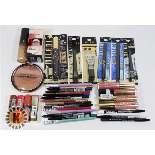 ASSORTED BAG OF MILANI MAKE UP PRODUCTS