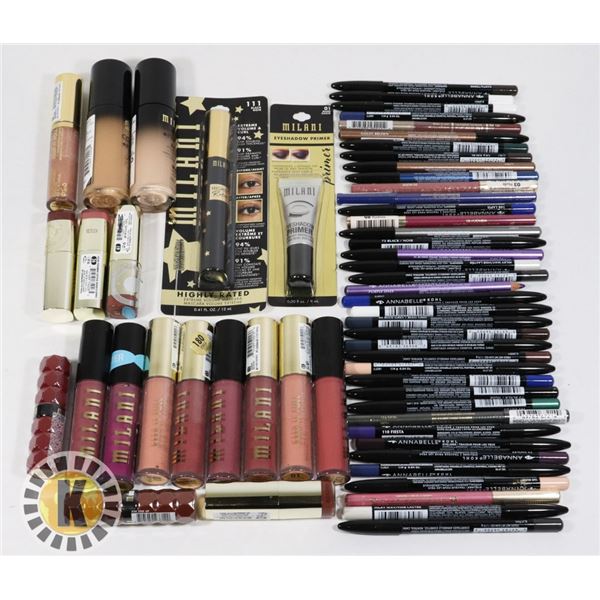 ASSORTED BAG OF MILANI MAKE UP PRODUCTS