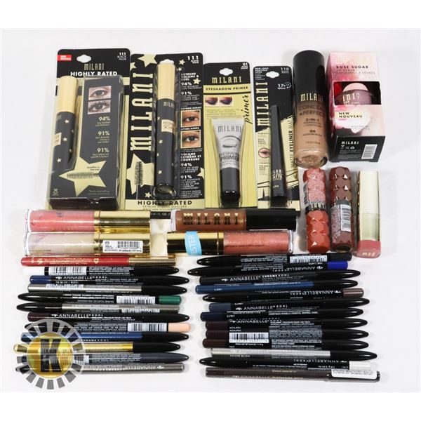 ASSORTED BAG OF MILANI MAKE UP PRODUCTS
