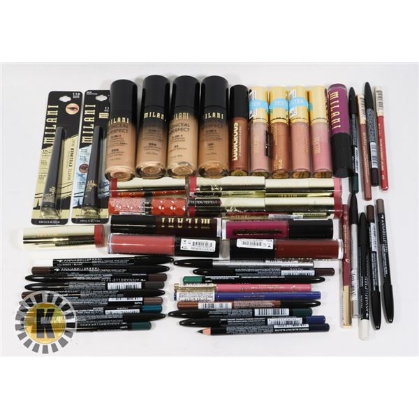ASSORTED BAG OF MILANI MAKE UP PRODUCTS