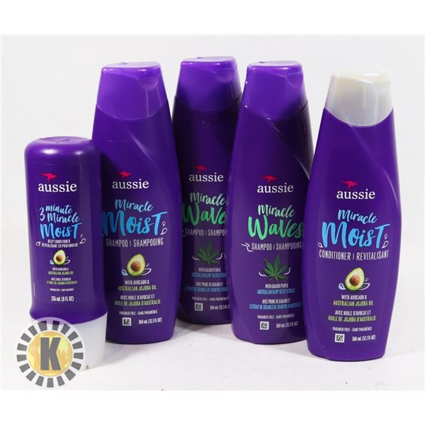 ASSORTED BAG OF AUSSIE HAIR PRODUCTS