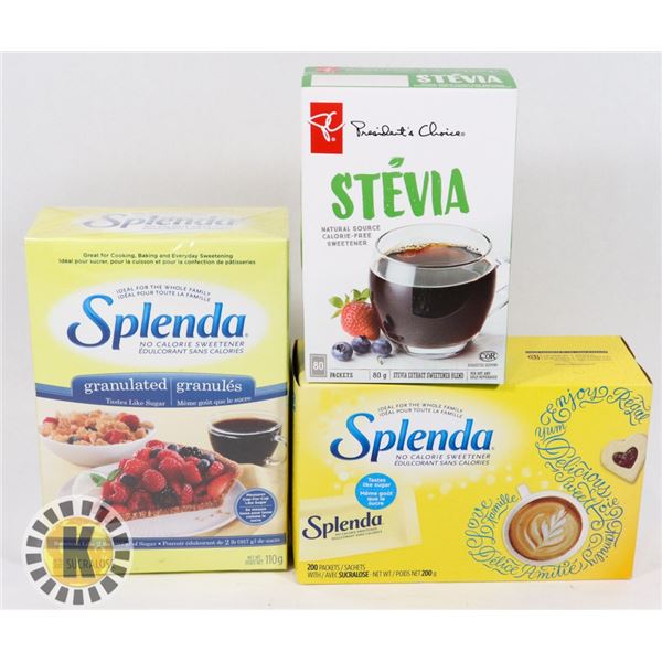 BAG OF SPLENDA & STEVIA NATURAL SWEETENER