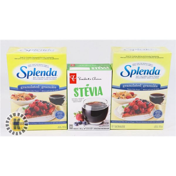 BAG OF SPLENDA & STEVIA NATURAL SWEETENER