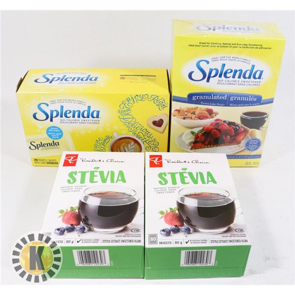 BAG OF SPLENDA & STEVIA NATURAL SWEETENER
