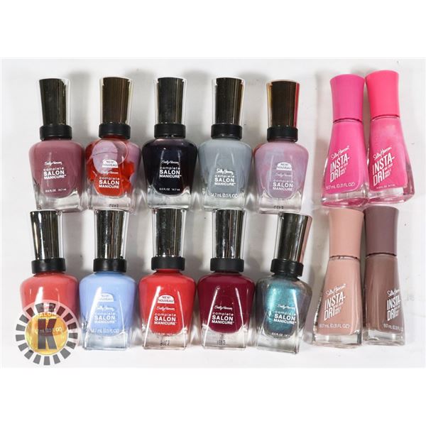 ASSORTED BAG OF SALLY HANSEN NAIL POLISH