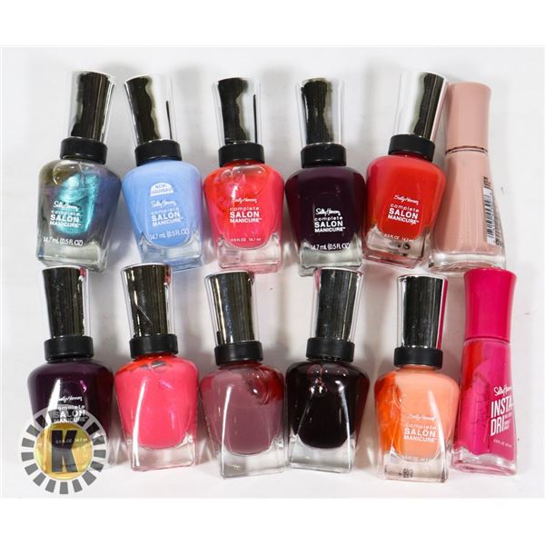 ASSORTED BAG OF SALLY HANSEN NAIL POLISH