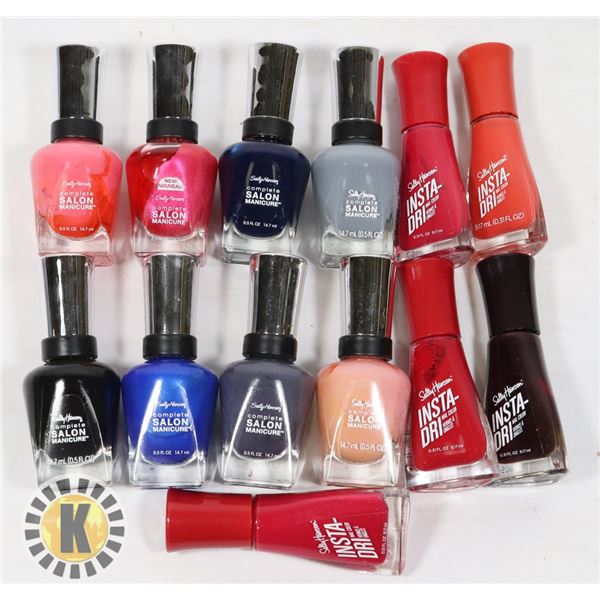 ASSORTED BAG OF SALLY HANSEN NAIL POLISH