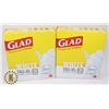 Image 1 : 2 BOXES OF GLAD 25L GARBAGE BAGS