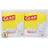 Image 1 : 2 BOXES OF GLAD 25L GARBAGE BAGS