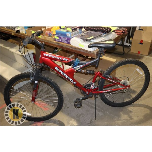 RED BICYCLE- NITROUS 2G SUPERCYCLE (FULL SUSPENSION)