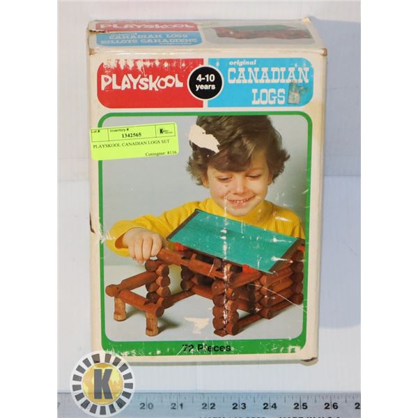 PLAYSKOOL CANADIAN LOGS SET