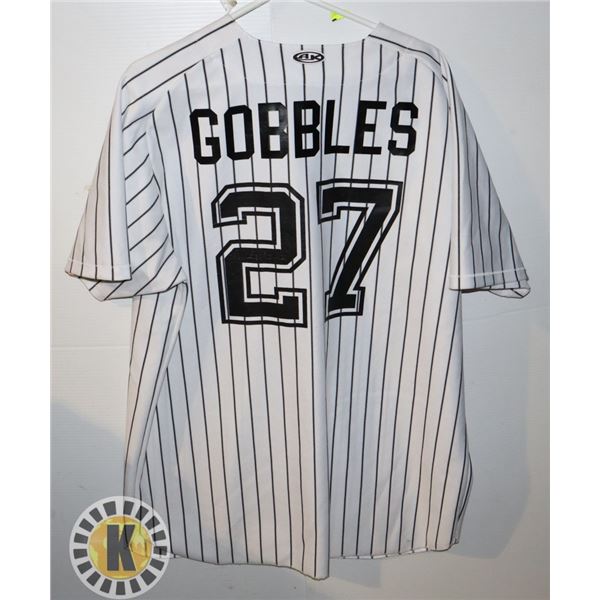 VINTAGE SHOCKER BASEBALL JERSEY #27 GOBBLES XL
