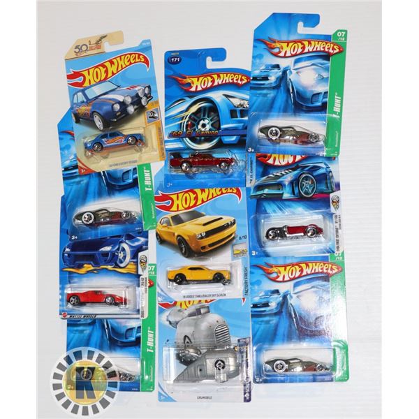 BAG OF 10 HOT WHEELS