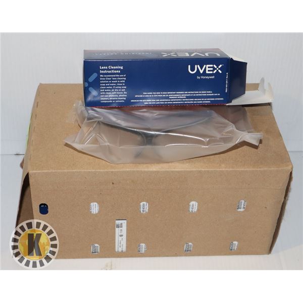 BOX WITH 10 PAIRS OF UVEX SAFETY EYEWEAR