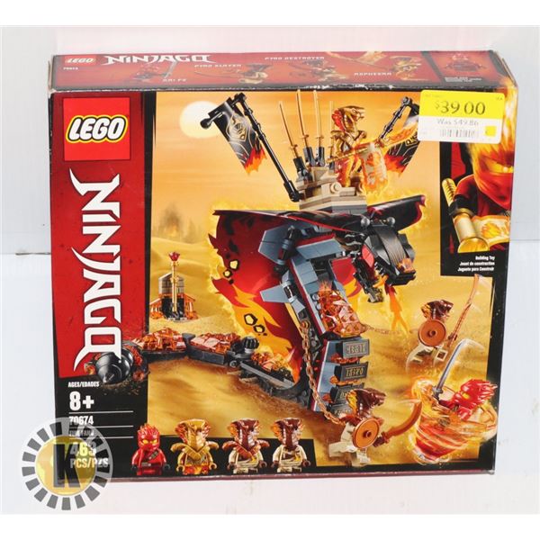 NEW LEGO 463PC NINJAGO FIRE FANG SET