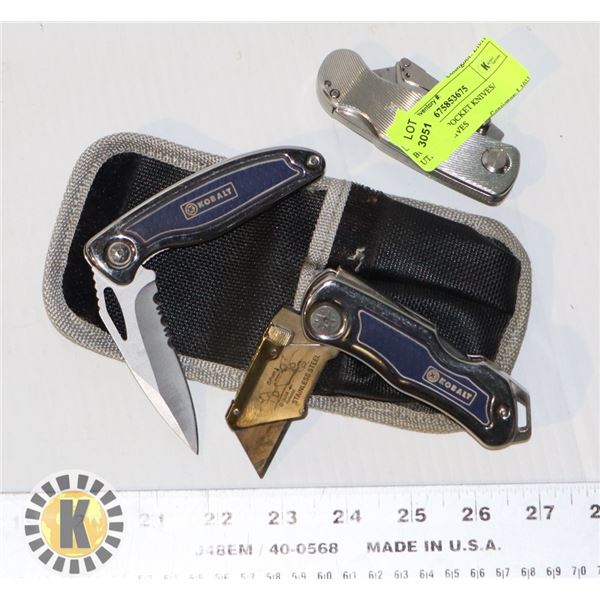 BUNDLE OF POCKET KNIVES/ UTILITY KNIVES