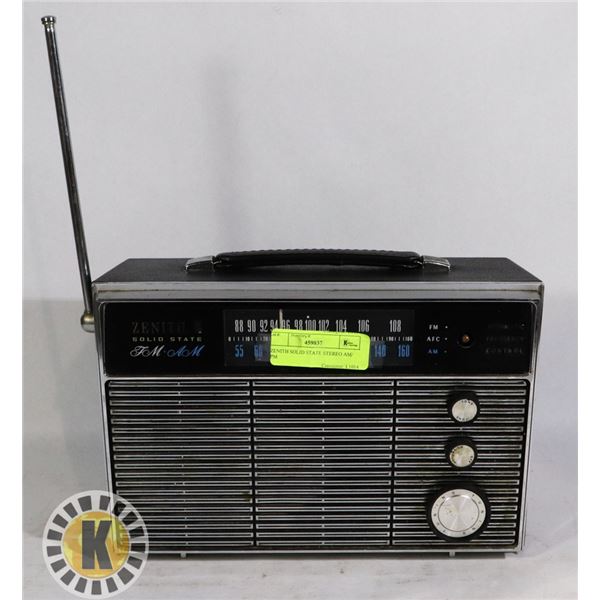 ZENITH SOLID STATE STEREO AM/ FM