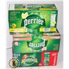 Image 1 : THREE ASSORTED CASES OF PERRIER