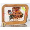 Image 1 : VINTAGE 1958 COCA COLA TRAY - WICKER CART