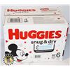 Image 1 : CASE OF 62 HUGGIES SIZE 6 DIAPERS
