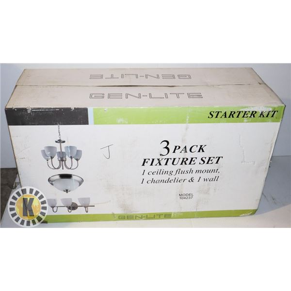 GEN-LITE 3 PACK FIXTURE SET