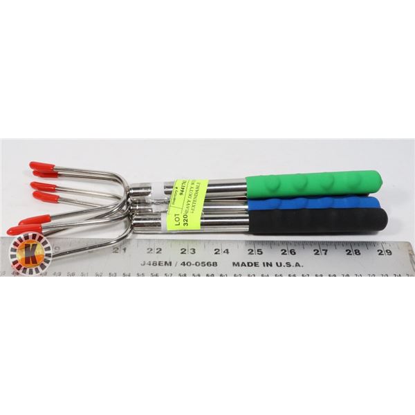 4 PK HEAVY DUTY WEINER FORKS-EXTENDABLE