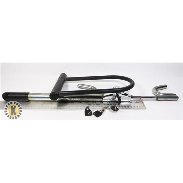 "THE CLUB LX" VEHICLE STEERING WHEEL LOCK