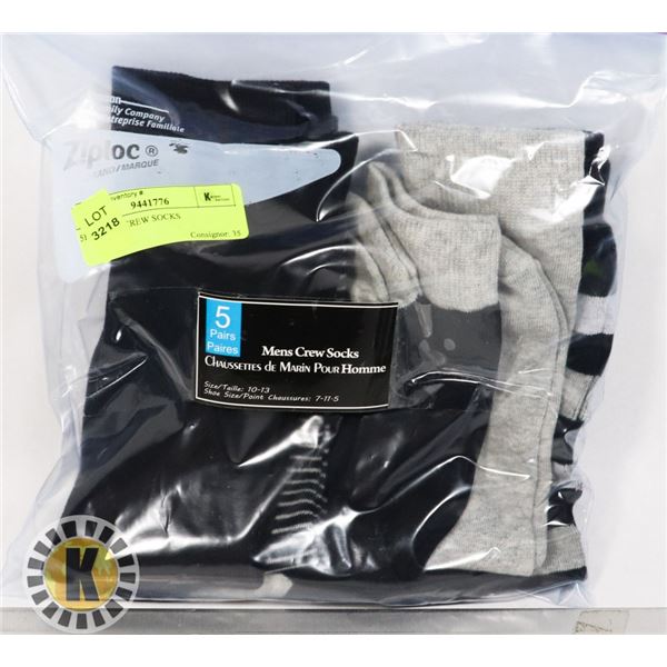 5PK MENS CREW SOCKS