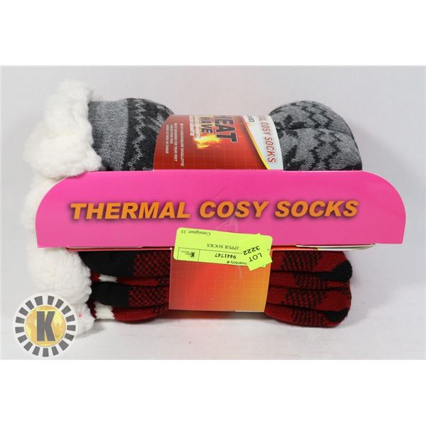 2PK COZY SLIPPER SOCKS