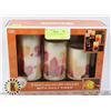 Image 1 : LOT OF 3 LED PILLAR CANDLES